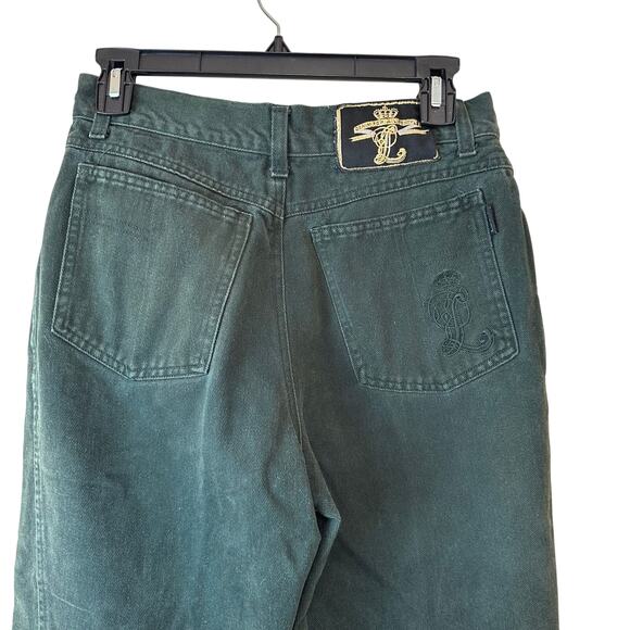 Laurel 90's Vintage High rise Green Jeans sz 40=8/M - Picture 6 of 14